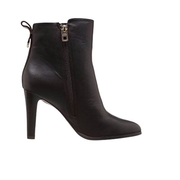 COACH Jemma Leather Heeled Ankle Bootie Women 9.5B Black Elegant Classic Busines - Picture 5 of 14